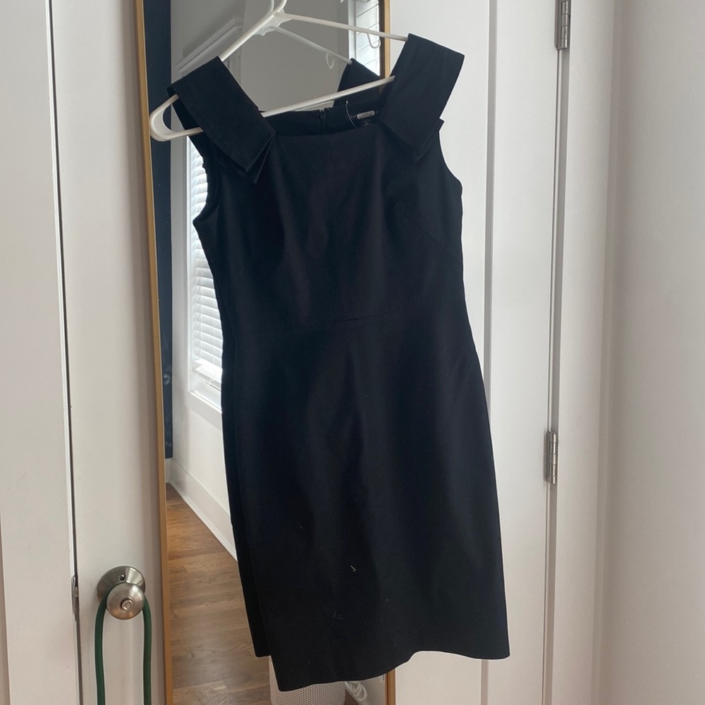 Banana republic black fitted dress